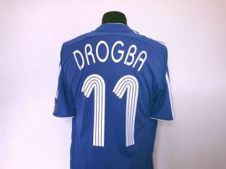 DROGBA 11 Chelsea Vintage adidas Champions League Football Shirt (M) 2006/08 7