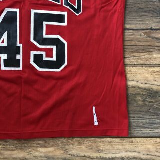 Vintage RARE Champion Michael Jordan Chicago Bulls 45 Red Jersey Men ' s 40 Med 3