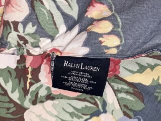 Vintage Ralph Lauren KIMBERLY Full Queen F/Q Comforter Blue Shabby Chic 6