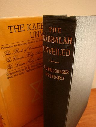 Rare Kabbalah Unveiled By Mathers Hardcover / Occult Oto Vintage 70 