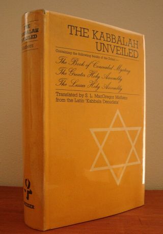 Rare KABBALAH UNVEILED by Mathers HARDCOVER / OCCULT OTO VINTAGE 70 ' s CROWLEY 5