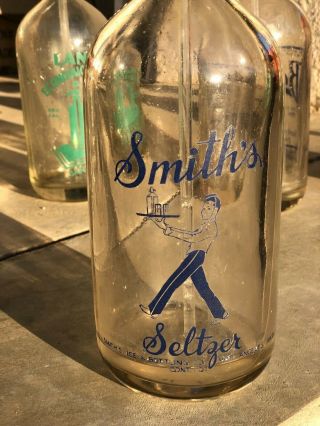 Vintage Seltzer Bottle Smith 