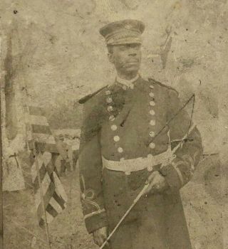 Vintage C1915 African American Pennsylvania National Guard Soldier Photo