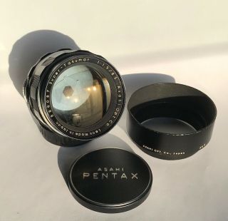 Rare Takumar 85mm F/1.  9 Mount Lens Hood & Caps