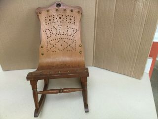 Antique “Dolly” Lincoln Rocking Chair 7