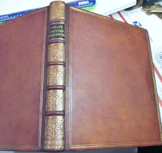 PRINCIPLE REVIVAL CHRISTIAN ARCHITECTURE IN ENGLAND/1843/RARE 1st Ed.  /FINE LEATH 7