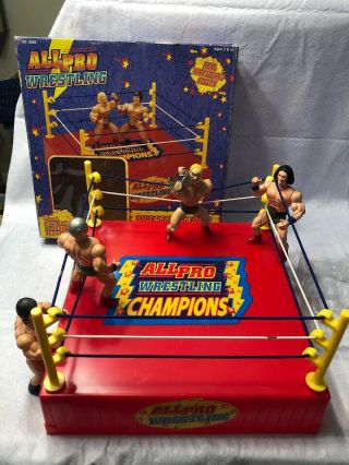 Vintage Wwf Wwe All Pro Wrestling Ring Unbranded 1980’s 1990s Motu Rare