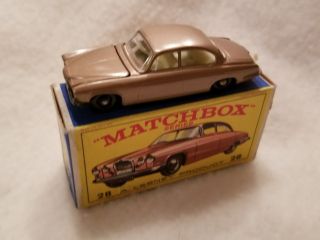 Vintage Matchbox Lesney 28c Jaguar Mark Ten 1965 – Mib