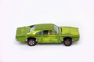 Vintage Hot Wheels Redline 1969 Custom Dodge Charger Lime Green (1) 3