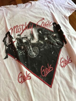 Motley Crue Vintage 1987 Girls Girls Girls Concert Tour T - Shirt M