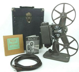 Revere 85 Vintage 8mm Film Movie Projector With 2 Reels And Hard Case