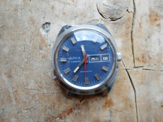Men ' s vintage soviet mechanical watch CHAIKA (Poljot cal.  2628H),  USSR,  1970s 2