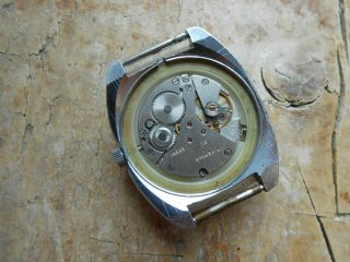 Men ' s vintage soviet mechanical watch CHAIKA (Poljot cal.  2628H),  USSR,  1970s 6