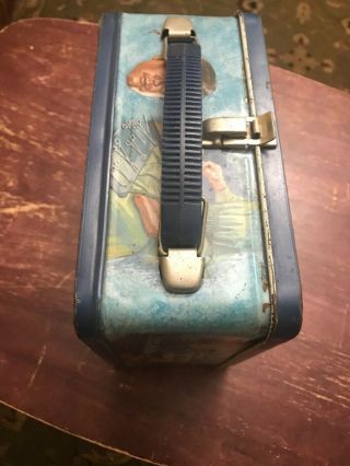 Vintage Six Million Dollar Man Metal Lunchbox With Thermo. 5