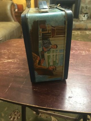Vintage Six Million Dollar Man Metal Lunchbox With Thermo. 6