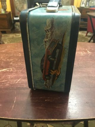 Vintage Six Million Dollar Man Metal Lunchbox With Thermo. 7