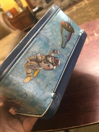 Vintage Six Million Dollar Man Metal Lunchbox With Thermo. 8