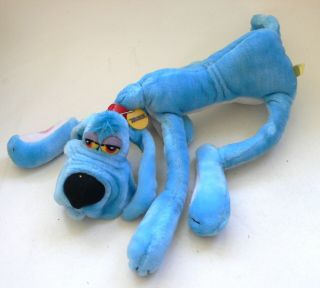 Vintage 1984 Foofur Blue Floppy Dog Stuffed Animal Puppy Toy Plush 22 " Dakin