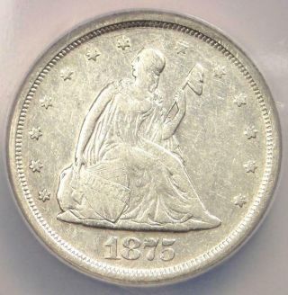 1875 - S Twenty Cent Piece 20c - Ngc Xf Details - Rare Certified Type Coin