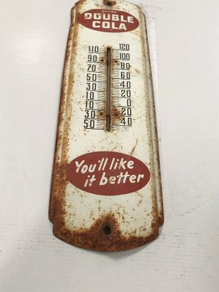 Vintage Double Cola Advertising Thermometer 4