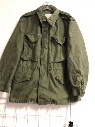 Vintage Korean/vietnam War M - 1951 Field Jacket Og 107 Small Short