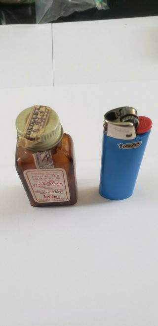 Vintage Narcotics Bottle - Cocaine Hydrochloride - Eli Lilly - 1 1/8 Grms