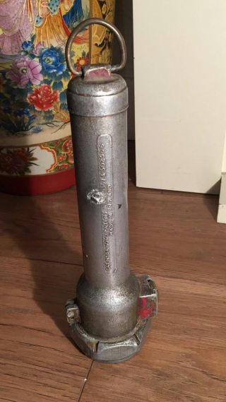 Vintage Aluminium Boac Safety Torch Made By G.  E.  C,  Battery Operated