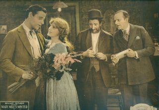Mary Miles Minter Silent Film Lobby Card Vintage Eyes Of The Heart