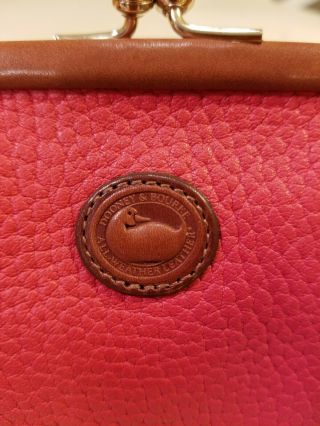 Vintage DOONEY & BOURKE Red Kiss - Lock Change / Coin Purse / Snap Wallet 4