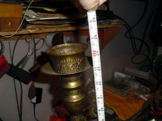 vintage antique Brass hookah Tobacco smoking pipe 24 1/2 