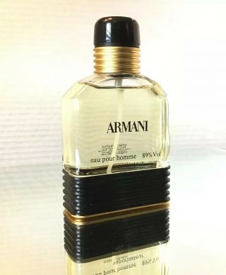 (u27) Vintage 3.  4oz Armani Eau Pour Homme 89 Vol Spray By Giorgio Armani,