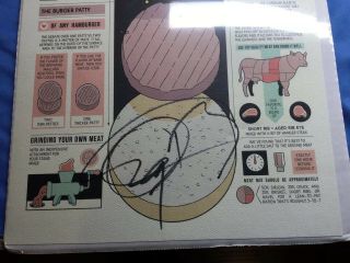 ANTHONY BOURDAIN’S THE PERFECT BURGER 2016 SIGNED 11”x24” RARE 6