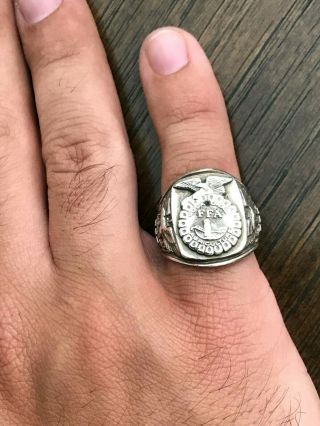 Vintage Balfour Silver Ag Ffa Future Farmers Of America Sterling Ring Size 9