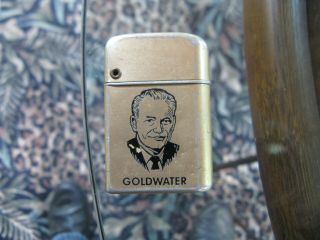 Vintage Barry Goldwater Lighter Goldtone By Storm Master