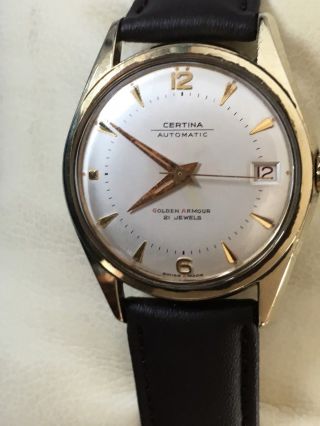 Very Rare Certina Golden Armour Automatic Gents Watch C1950 
