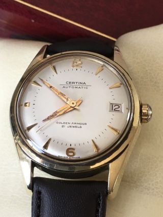 Very Rare Certina Golden Armour Automatic Gents Watch c1950 ' s 5