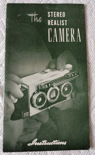 Vintage 1940 ' s Stereo Realist 35 MM Camera W/ Flash F:3.  5 David White Lens 7