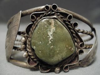 Extremely Rare Vintage Navajo Cortez Turquoise Sterling Silver Bracelet Old