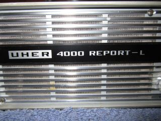 UHER 4000 REPORT - L Vintage Reel Tape Recorder,  Western Germany,  Nds Repair 3