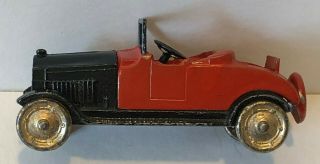 Vintage Tootsietoy Diecast Red & Black Buick Roadster – 3”l –