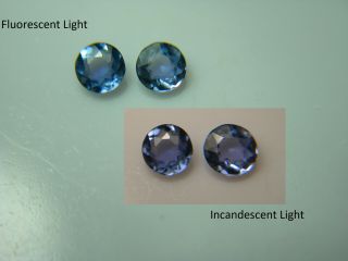 2 Very Rare Yogo Sapphire Gems Montana Usa Violet Blue Color Shift Gemstone Yp23