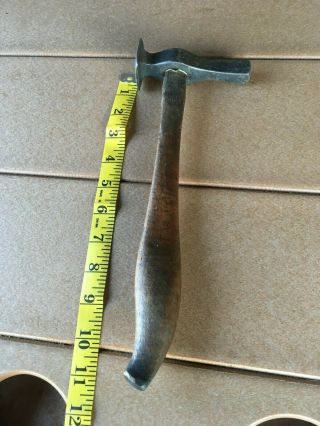 Antique Vintage Autobody Hammer,  10 Oz.  Total Weight Ergonomic Hickory Handle