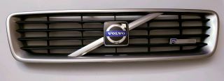 Rare Oem 2007 - 09 Volvo C30 R - Design Matte Silver & Black Front Grille W/ Emblems