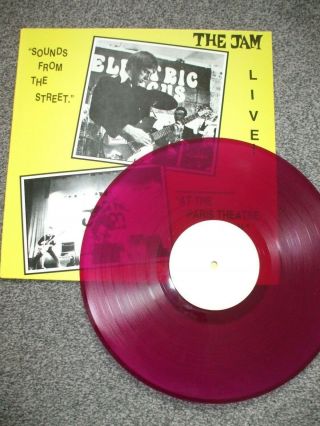 The Jam Sounds From The Street Purple / Maroon Vinyl Lp Rare,  Paul Weller