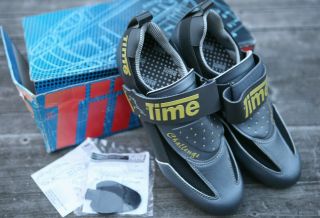 Vintage Nos French Time Challenge Profil Road Cycling Shoes Size 43