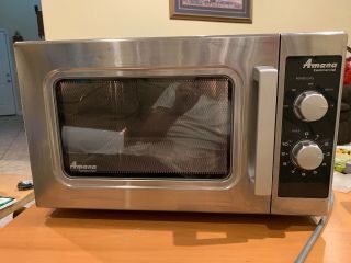Amana Commercial Microwave Oven 1000 Watt Ald10dt Rare Two Knobs