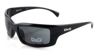 Rare Authentic D&g Dolce & Gabbana Black Wrap Sunglasses Dg 8032 501/87