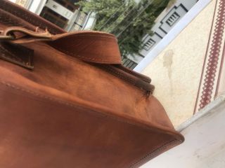 Men ' s Vintage Leather Satchel Messenger Handbags Laptop Briefcase Bag 5