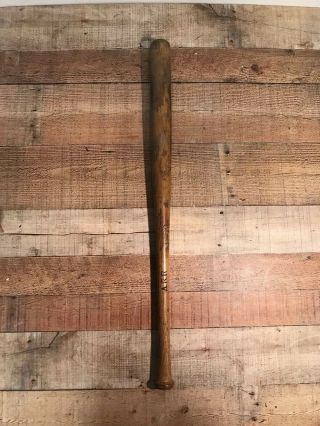 Antique Vintage M.  R.  Campbell Tullahoma,  Tn Wooden Bat Made In Usa 1920 - 1935