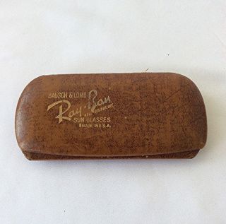 Early Vintage Bausch & Lomb Ray Ban Sunglasses Case Old Optical